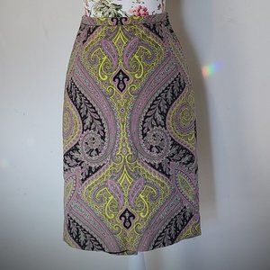 J. Crew No. 2 Pencil Skirt in Sovereign Paisley